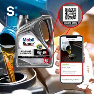 Anti-counterfeiting for motor oil: Exxon Mobil and Scantrust